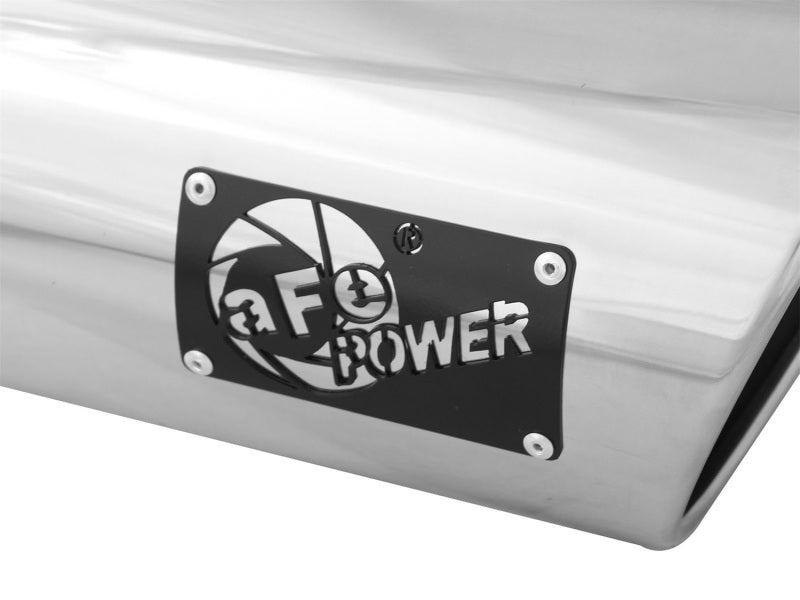 aFe Diesel Exhaust Tip Bolt On Polished 5in Inlet x 6in Outlet x 12in Long - DTX Performance