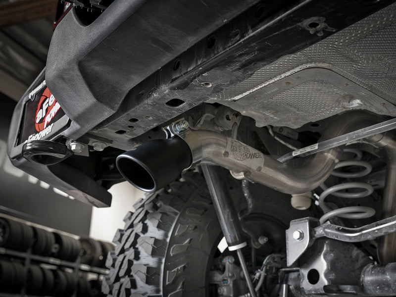 aFe MACH Force-Xp Axle-Back Hi-Tuck Exhaust System w/Black Tip 18-19 Jeep Wrangler (JL) V6 3.6L - DTX Performance