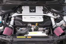 Load image into Gallery viewer, K&amp;N 07-08 350z Dual Silver Typhoon Short Ram Intake - DTX Performance