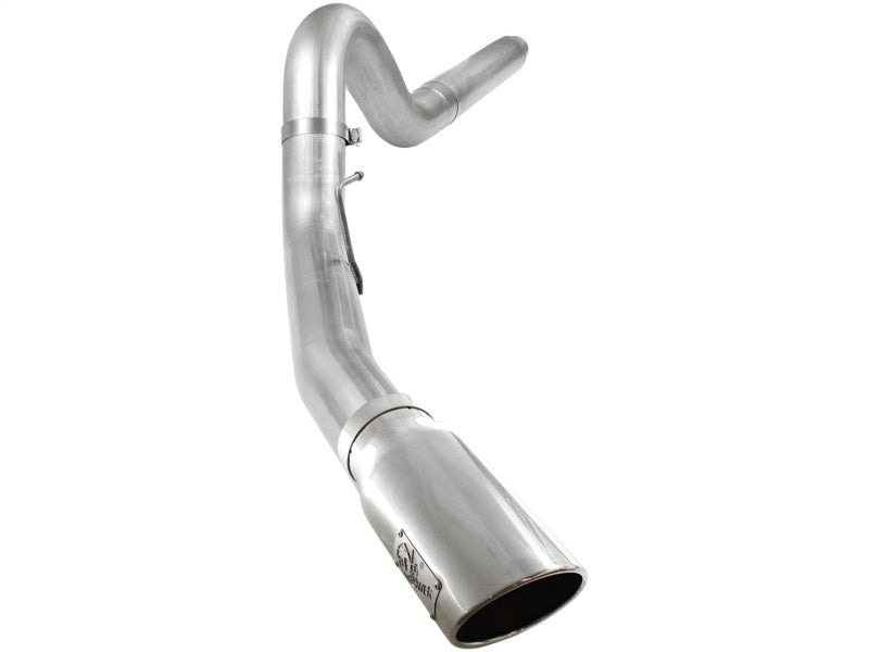 aFe Atlas 5in DPF-Back Aluminized Steel Exh Sys, Ford Diesel Trucks 08-10 V8-6.4L (td) Polished tip - DTX Performance