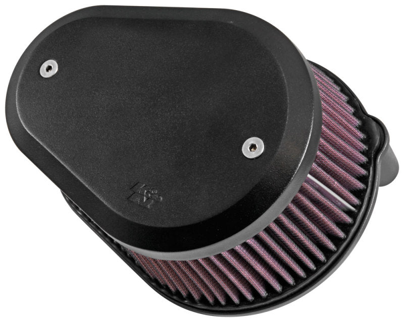 K&N Street Metal Intake System Flare - Black LG Capacity for Harley Davidson - DTX Performance