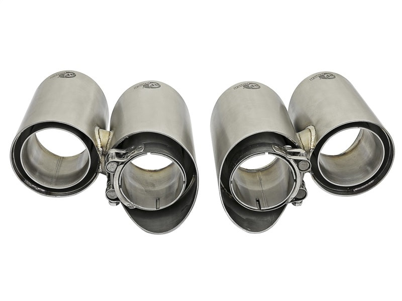 aFe MACH Force-Xp 304 SS OE Exhaust Tips Polished 12-16 Porsche 911 (C2S 991) H6 3.8L - DTX Performance