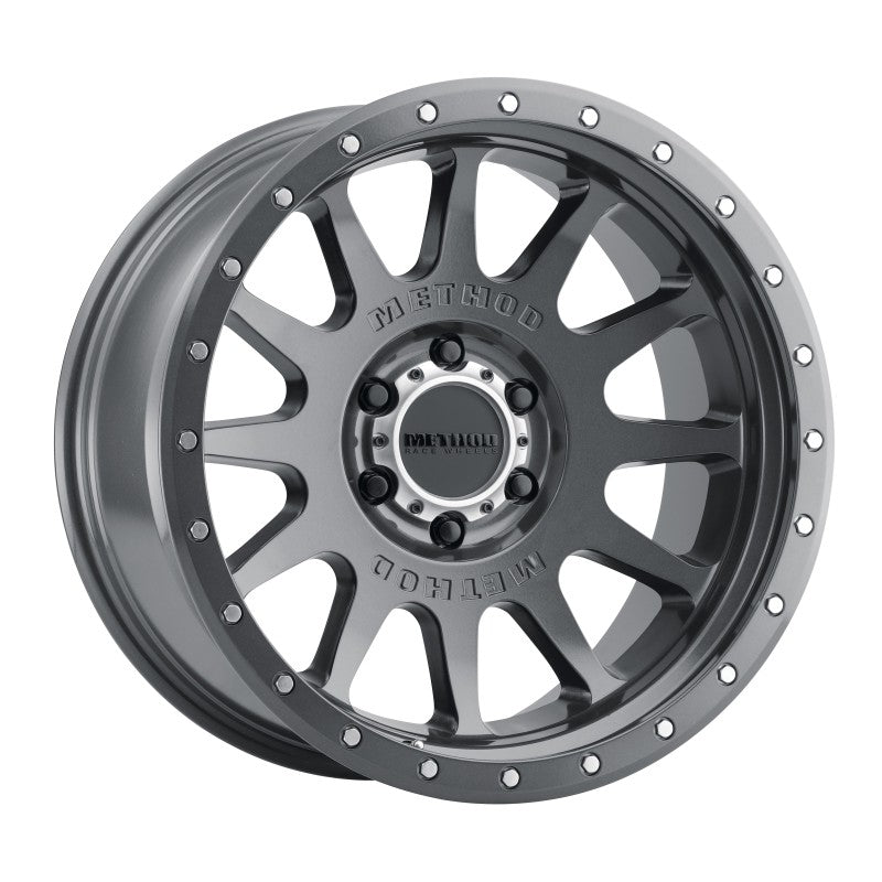 Method MR605 NV 20x10 -24mm Offset 6x135 87mm CB Gloss Titanium Wheel - DTX Performance