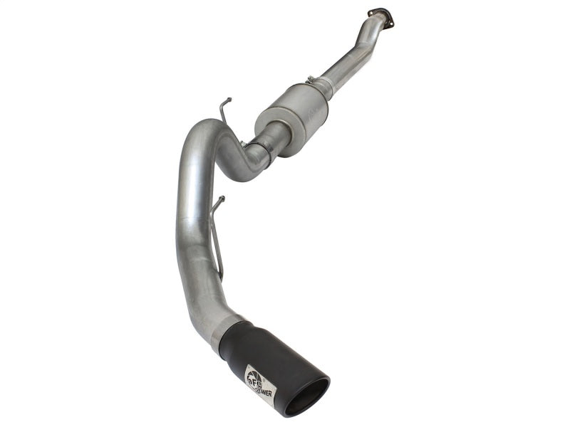 aFe Atlas Exhausts 4in Cat-Back Aluminized Steel Exhaust Sys 2015 Ford F-150 V6 3.5L (tt) Black Tip - DTX Performance