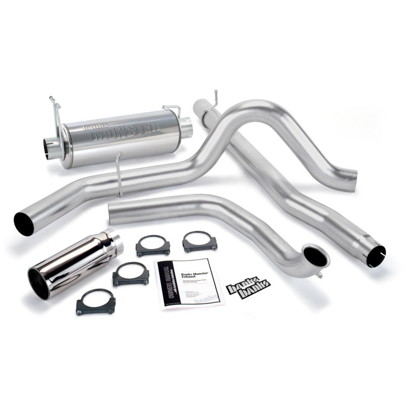 Banks Power 99-03 Ford 7.3L Monster Exhaust System - SS Single Exhaust w/ Chrome Tip - DTX Performance