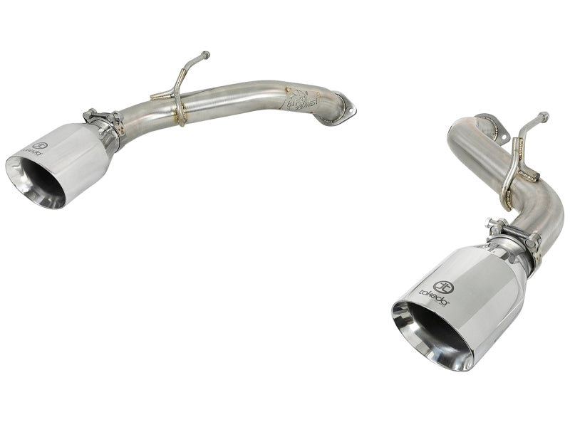 aFe POWER Takeda 2.5in 304 SS Axle-Back Exhaust w/ Polished Tips 17-19 Infiniti Q60 V6-3.0L (tt) - DTX Performance