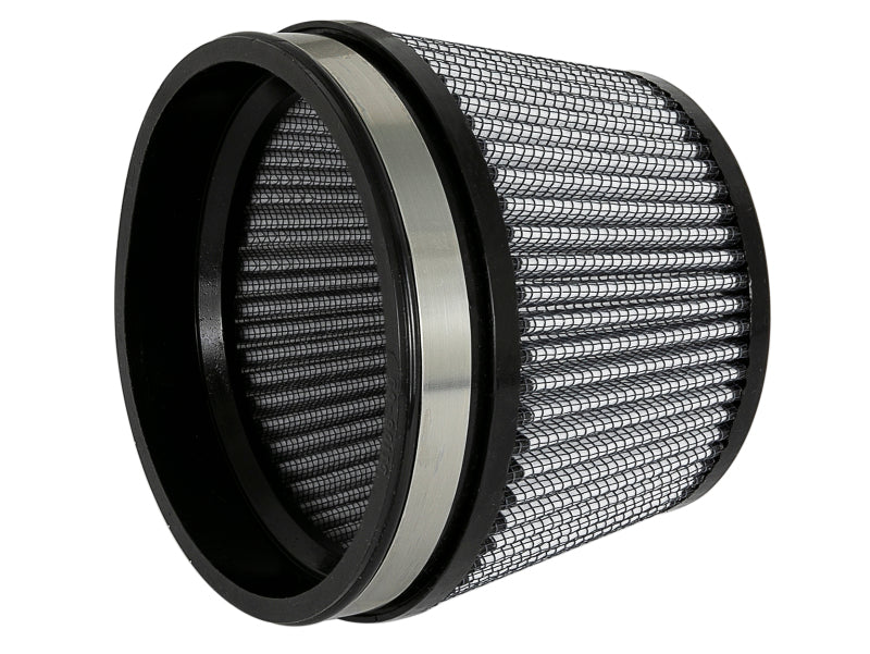 aFe MagnumFLOW Dry S Air Filter 5in. F x 5-3/4in. B x 4-1/2in. T (INV) x 3-1/2in. H - DTX Performance