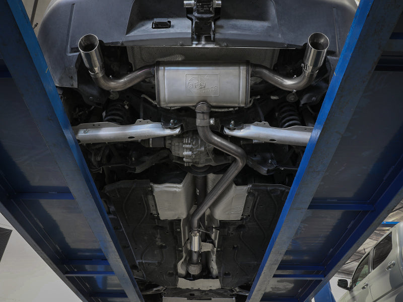 aFe Ford Bronco Sport 21-22 L3-1.5L (t)/L4-2.0L (t) Vulcan Cat-Back Exhaust System- Black Tips - DTX Performance