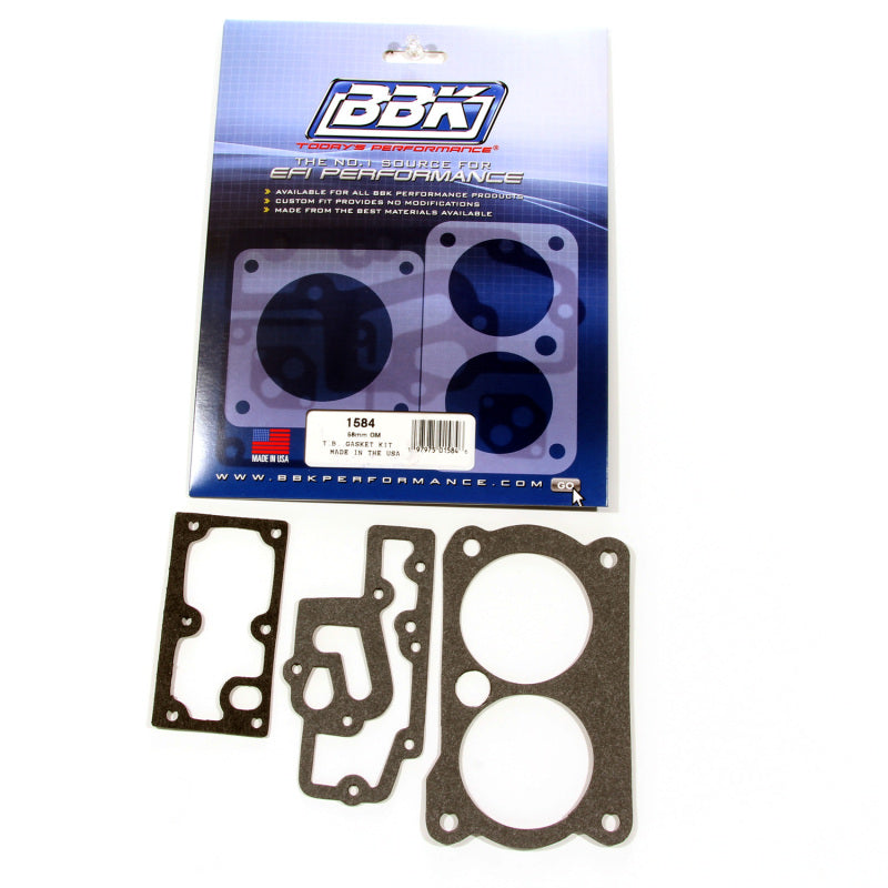 BBK 85-97 GM 305350 LT1 Twin 58mm Throttle Body Gasket Kit - DTX Performance