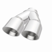 Load image into Gallery viewer, MagnaFlow Double Wall 3in Dual Round Polished Tip 2.25in Inlet - DTX Performance