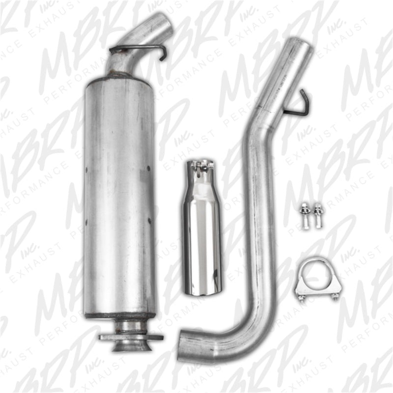 MBRP 2000-2006 Jeep Wrangler (JK) Inline-4 2.5L Inline-6 4.0L Cat Back Single Side - DTX Performance