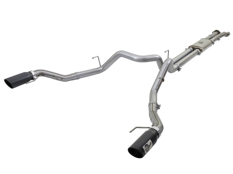 aFe MACHForce XP 3in 409-SS Exhaust Cat-Back 2017 Ford F-150 Raptor V6-3.5L (tt) w/ Black Tip - DTX Performance