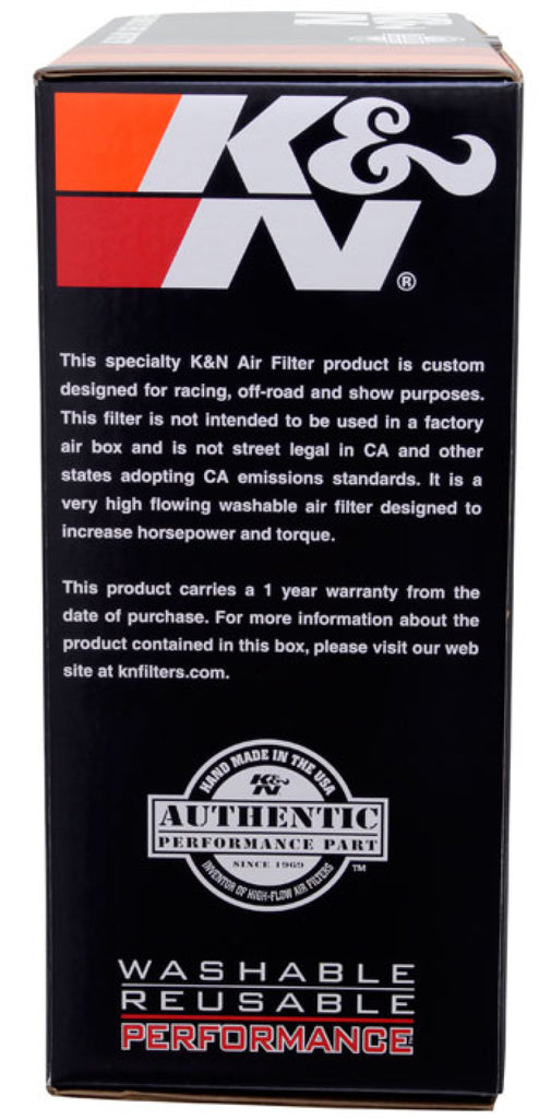 K&N Custom Round Filter 5-1/8in FLG / 11in Dia / 4-3/4in H w/VENT - DTX Performance