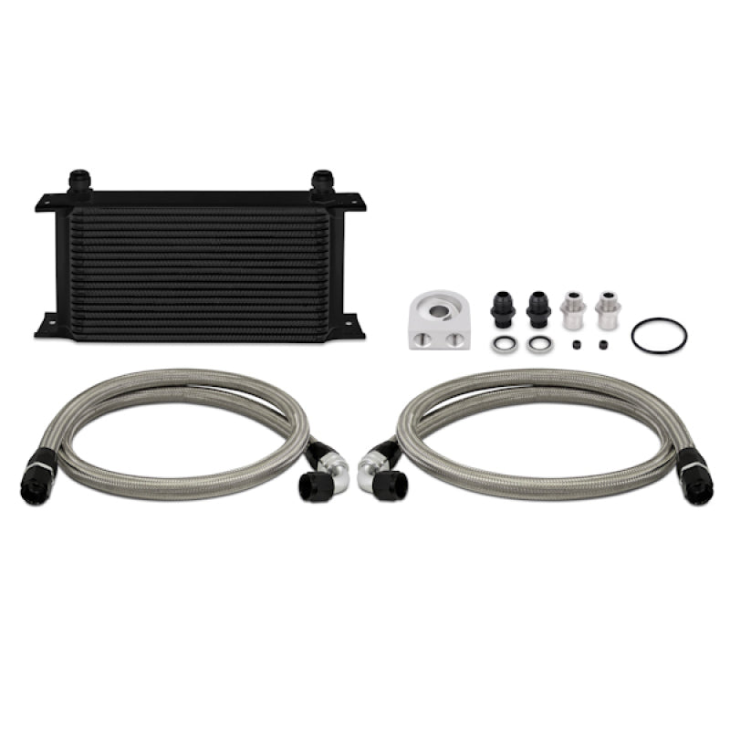 Mishimoto Universal 19 Row Oil Cooler Kit - Black - DTX Performance