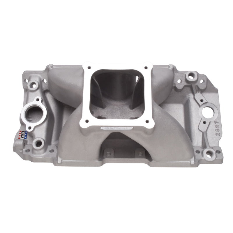 Edelbrock Manifold BBC Super Victor 632 Tall Deck Conventional Rect Port Heads - DTX Performance