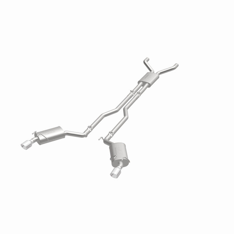 MagnaFlow Cat-Back Stainless Dual Split Rear Exit 4in Polished Tips 11-15 Chevy Camaro 3.6L V6 - DTX Performance