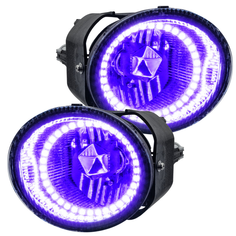 Oracle Lighting 01-02 Nissan Frontier Pre-Assembled LED Halo Fog Lights -UV/Purple - DTX Performance