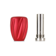 Load image into Gallery viewer, Mishimoto Steel Core Twist Shift Knob Red Aluminum - DTX Performance