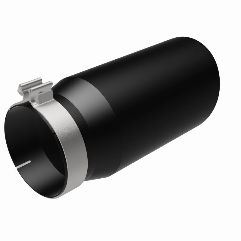 MagnaFlow Tip Stainless Black Coated Single Wall Round Single Outlet 6in Dia 5in Inlet 13in L - DTX Performance