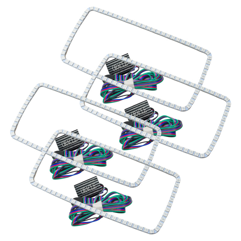 Oracle GMC Sierra 07-13 Halo Kit (New Square Ring Design) - ColorSHIFT w/o Controller - DTX Performance