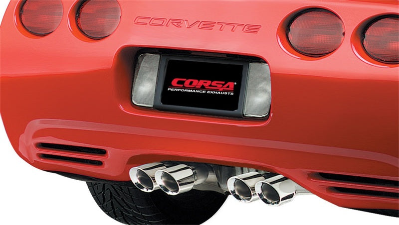 Corsa 97-04 Chevrolet Corvette C5 Z06 5.7L V8 Polished Xtreme Axle-Back Exhaust - DTX Performance