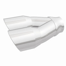 Load image into Gallery viewer, MagnaFlow Double Wall 3in Dual Round Polished Tip 2.25in Inlet - DTX Performance