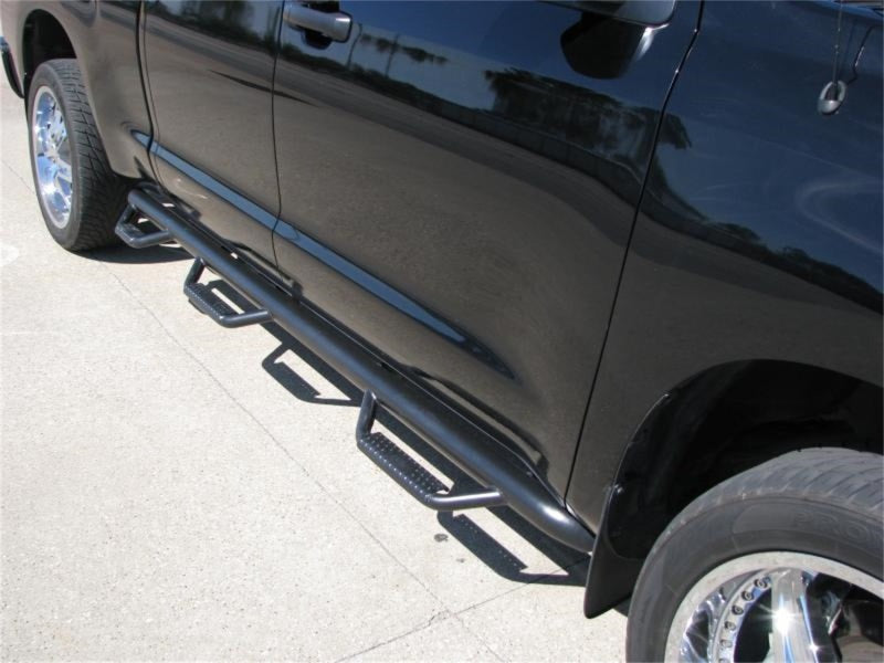 N-Fab Nerf Step 07-17 Toyota Tundra Double Cab 6.5ft Bed - Gloss Black - Bed Access - 3in - DTX Performance