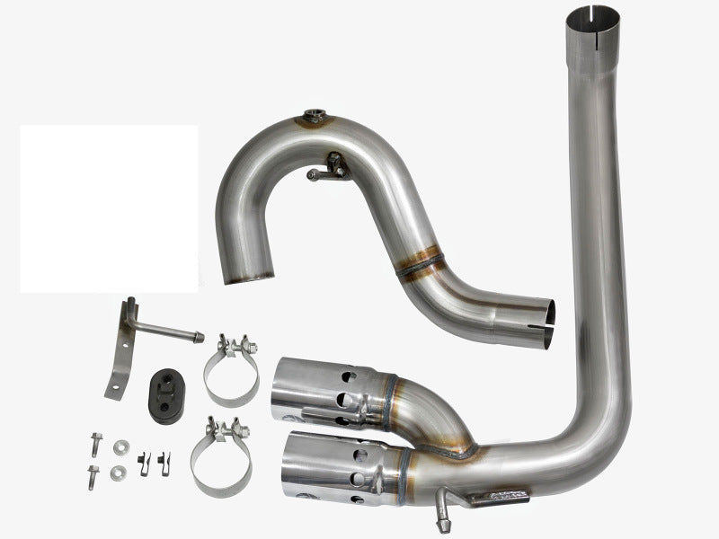 aFe Rebel Series DPF-Back 3in Side Exit SS Exhaust w/ IC Polished Tips 2016 GM Colorado/Canyon 2.8L - DTX Performance