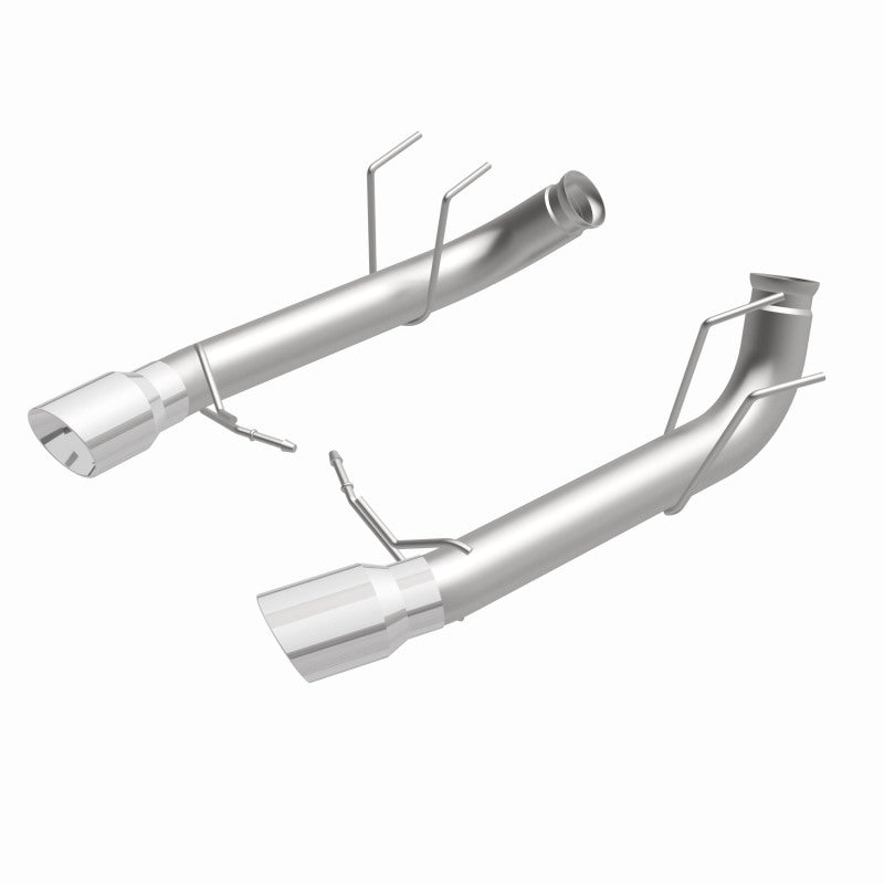 MagnaFlow 13 Ford Mustang Dual Split Rear Exit Stainless Axle-Back Cat Back Exhaust (Competition) - DTX Performance