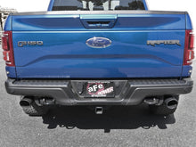 Load image into Gallery viewer, aFe MACH Force-Xp 3in to 3-1/2in 304 SS Cat-Back Exhaust w/Black Tip 17-18 Ford F-150 Raptor V6 3.5L - DTX Performance