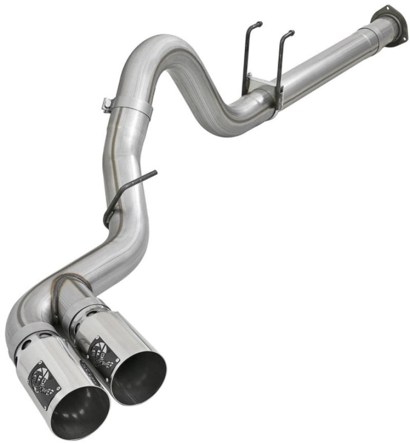 aFe Power 11-14 Ford F250/F350 6.7L Diesel Rebel XD 4in 409 SS DPF-Back Exhaust System - Pol Tips - DTX Performance