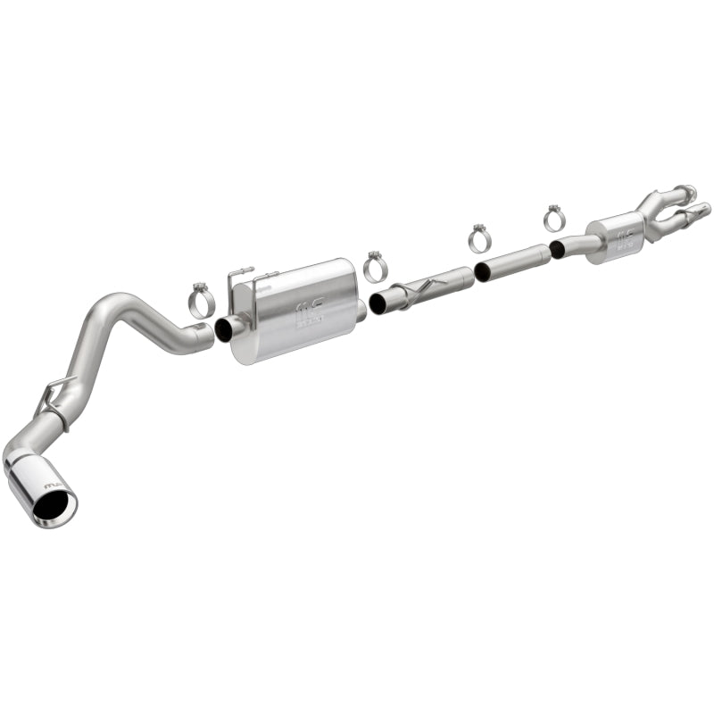 MagnaFlow 2020 Ford F250/F350 3.5in Street Series Cat-Back Exhaust Rear Passenger Exit-Polished Tip - DTX Performance