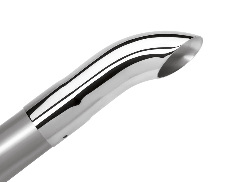 Borla Universal Polished Tip Single Round Turndown/Turnout (inlet 2 1/4in. Outlet 2 1/4in) - DTX Performance