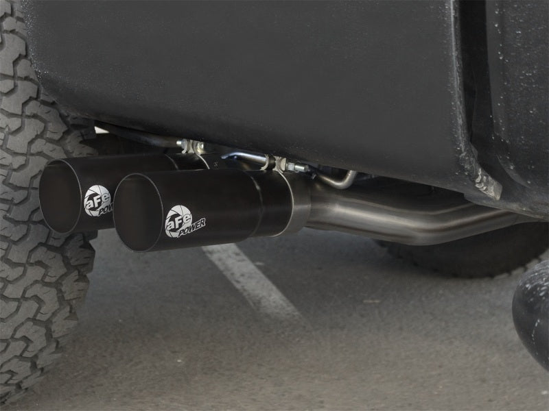 aFe Rebel Exhausts Cat-Back SS Ford F-150 04-08 V8 4.6/5.4L w/ Black Tips - DTX Performance