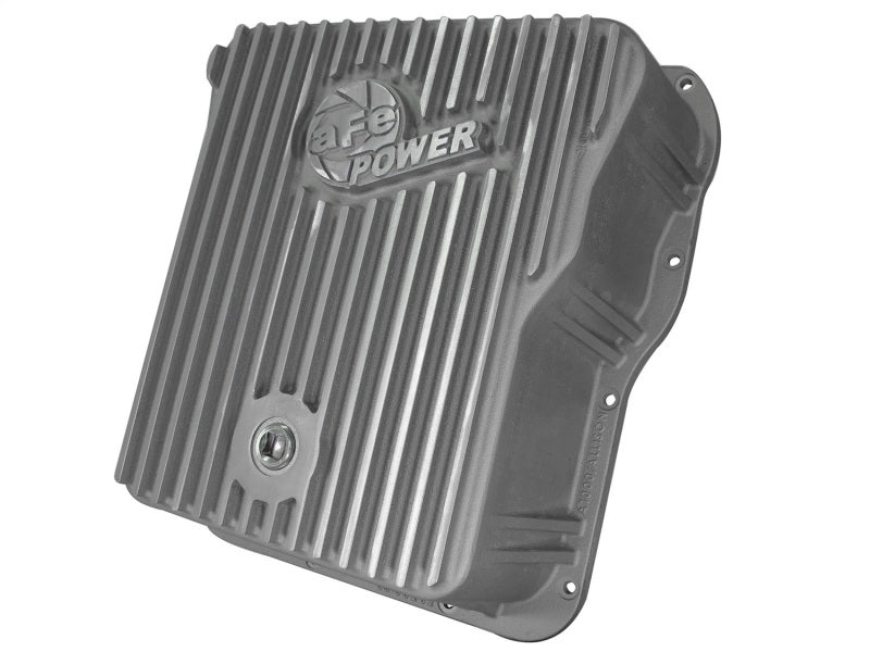 afe Transmission Pan Cover (Raw); GM Diesel Trucks 01-14 V8-6.6L (td) - DTX Performance