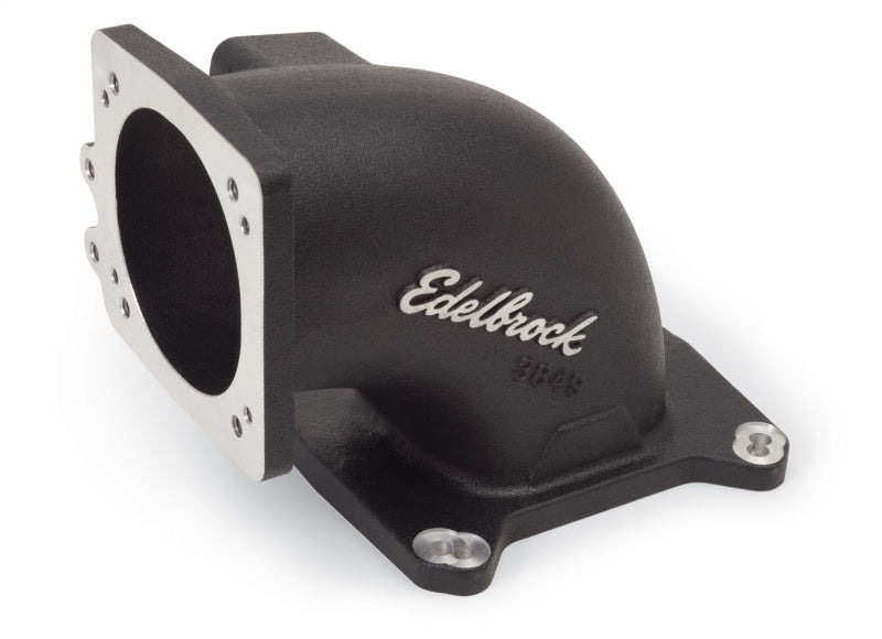 Edelbrock High Flow Intake Elbow 95mm Throttle Body to Square-Bore Flange Black Finish - DTX Performance