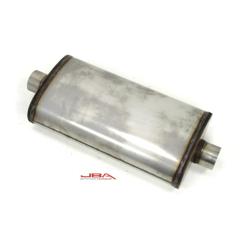 JBA Universal Dual Core 304SS Muffler 22x11x6 3in Inlet Diameter - DTX Performance