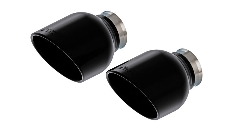 Borla 15-24 Dodge Charger V8 / 2023 Chrysler 300C T-304 SS Tips 5in Outlet - Black Chrome - DTX Performance