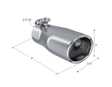 Load image into Gallery viewer, MBRP Universal Tip 3in O.D. Oval 2 inlet 10 length - DTX Performance