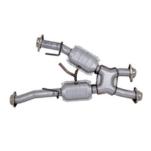 Load image into Gallery viewer, BBK 79-93 Mustang 5.0 Short Mid X Pipe w Catalytic Converters 2-1/2 For Automatic Long Tube Headers - DTX Performance