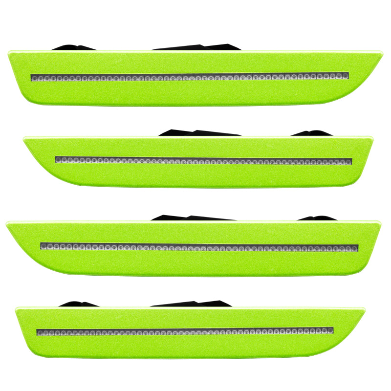 Oracle 10-14 Ford Mustang Concept Sidemarker Set - Clear - Green Envy Pearl (HD) - DTX Performance