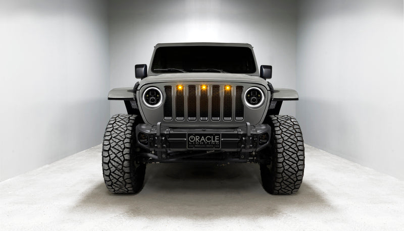 Oracle Jeep Wrangler JL/Gladiator JT 7in. High Powered LED Headlights (Pair) - Dynamic - Dynamic - DTX Performance