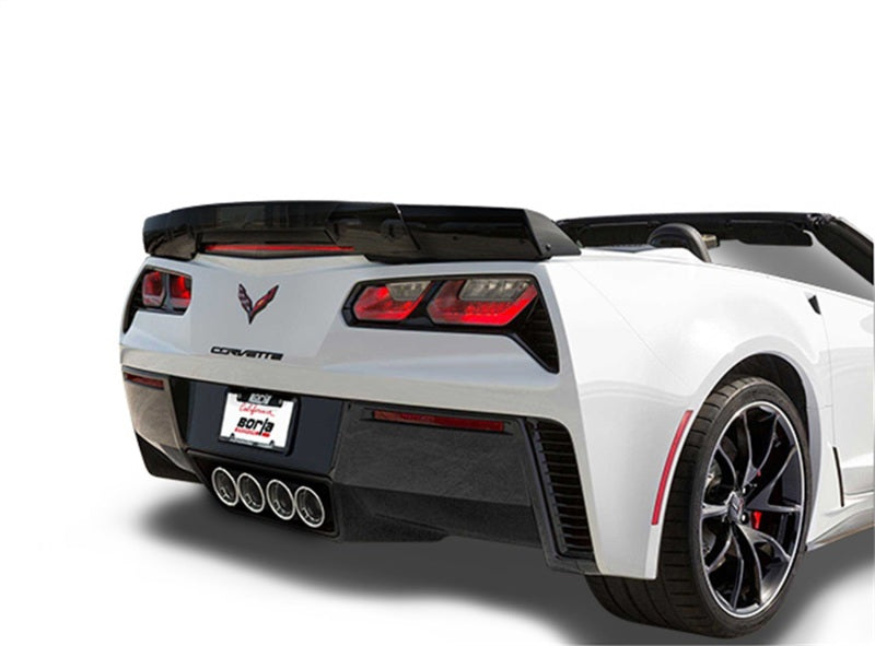 Borla 15 Chevy Corvette C7 ZO6 6.2L w/o AFM w/ NPP ATAK Quad RD RL AC Tips Center Rear Exit Exh - DTX Performance