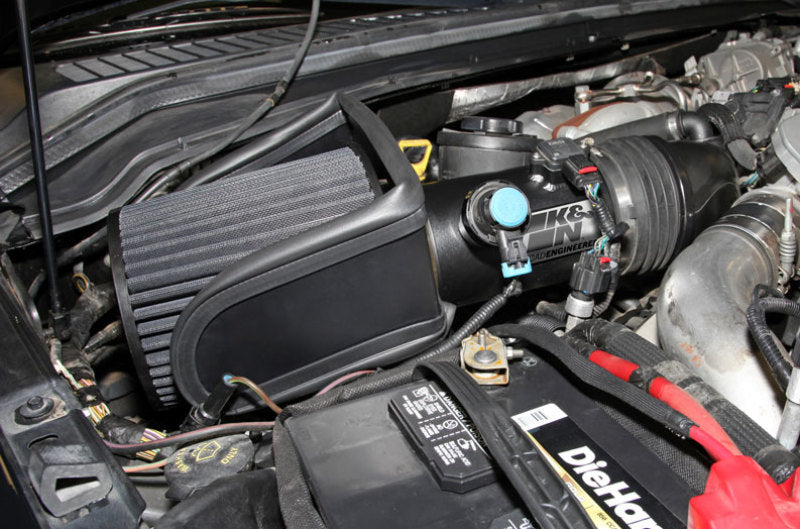 K&N 08-10 Ford F250/F350/F450/F550 Super Duty 6.4L V8 DSL Black Performance Intake Kit - DTX Performance