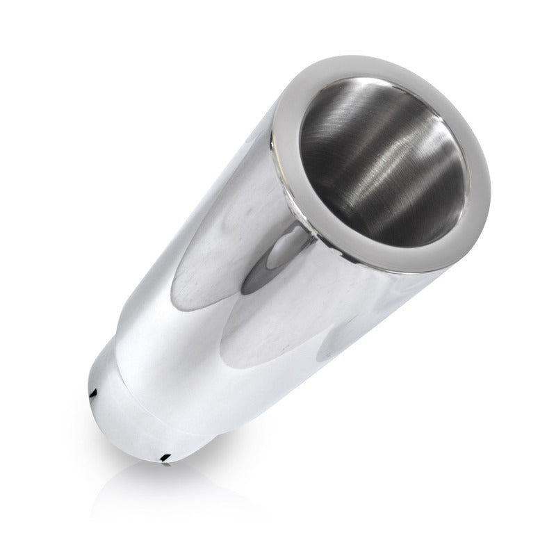 Stainless Works Double Wall Straight Cut Exhaust Tip - 3in Body 2 1/2in ID - DTX Performance