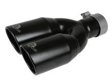 Load image into Gallery viewer, aFe Rebel Series 2.5in 409 SS Axle-Back Exhaust System Black 07-18 Jeep Wrangler (JK) V6-3.6L/3.8L - DTX Performance