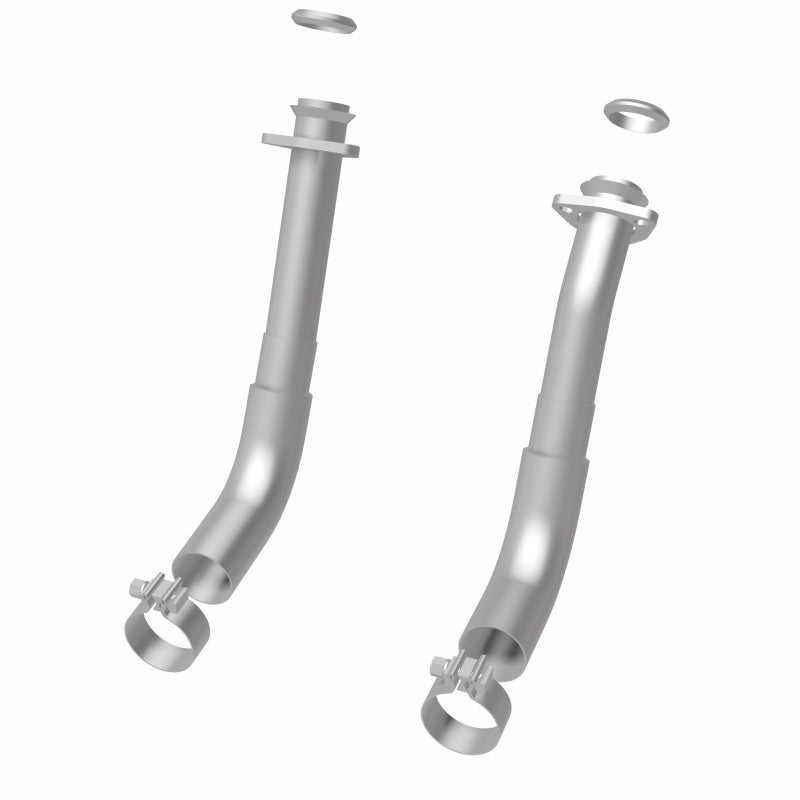 MagnaFlow 66-72 Chevy C10 Pickup V8 2-Piece Front Exhuast Pipe Kit (2in Tubing/Clamps/Inlet Flanges) - DTX Performance