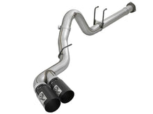 Load image into Gallery viewer, aFe Rebel XD 4in SS DPF-Back Exhaust 17-18 FOrd Diesel Trucks V8-6.7L (td) w/ Dual Black Tips - DTX Performance