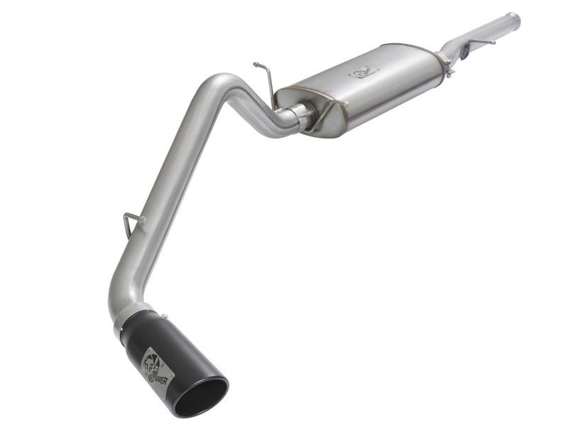 aFe MACHForce XP Exhausts Cat-Back Black Tip 09-17 GM Silverado 1500 4.3/5.3L RegCab SB/LB - DTX Performance