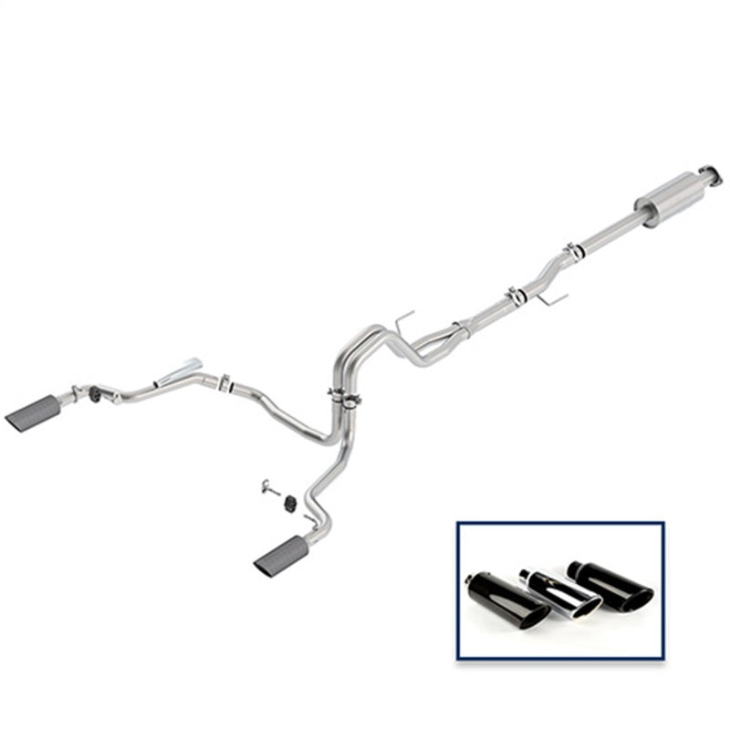 Ford Racing 15-18 F-150 5.0L Cat-Back Extreme Exhaust System Rear Exit w/ Carbon Fiber Tips - DTX Performance